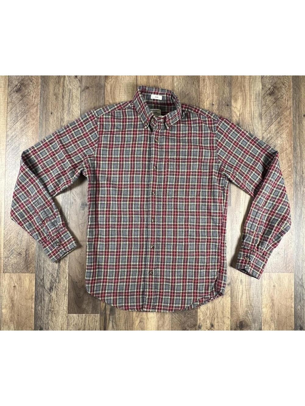 J. Crew Slim Flannel Shirt Plaid Button-Up Cotton Multicolor Extra Small XS